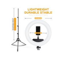 Load image into Gallery viewer, 16 Inch LED Ring Light (Foldable) 55W 6700k