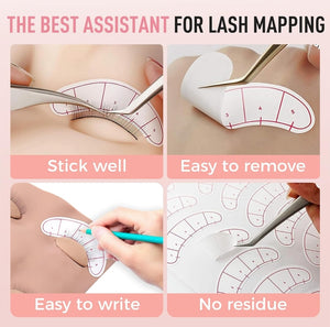 Eyelash Mapping Stickers