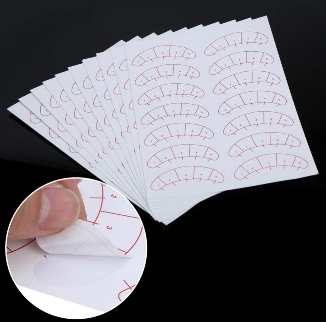 Eyelash Mapping Stickers