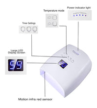 Load image into Gallery viewer, 48 Watt LED Rechargeable Cordless Nail Lamp
