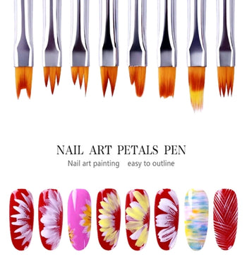 Nail Art Petal Brush Set