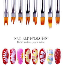 Nail Art Petal Brush Set