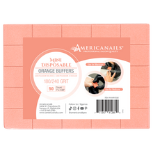 Load image into Gallery viewer, Mini Disposable Orange Buffers 180/240 Grit 50ct