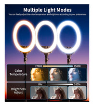 Load image into Gallery viewer, 18 Inch LED Ring Light 55W 2700-6500k