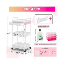 Load image into Gallery viewer, 3-Tier Storage Trolley