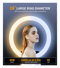 Load image into Gallery viewer, 18 Inch LED Ring Light 55W 2700-6500k