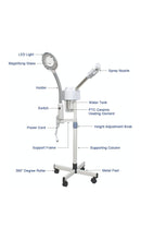 Load image into Gallery viewer, 2 in 1 Facial Steamer with 5x Magnifying Lamp