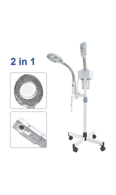 2 in 1 Facial Steamer with 5x Magnifying Lamp