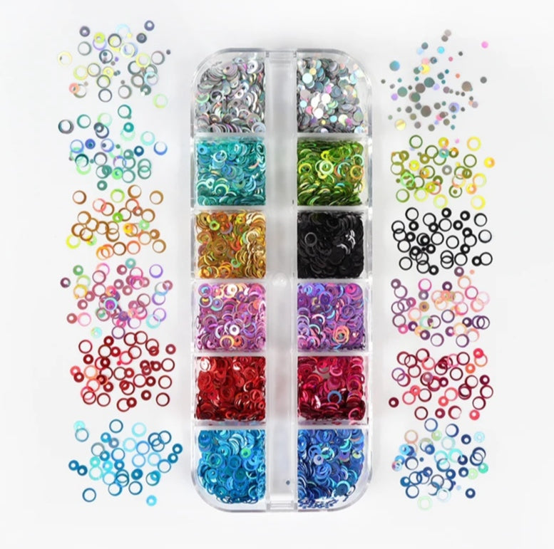 Circle Shaped Glitter Sequins