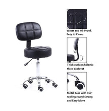 Load image into Gallery viewer, Round Rolling Salon Stool