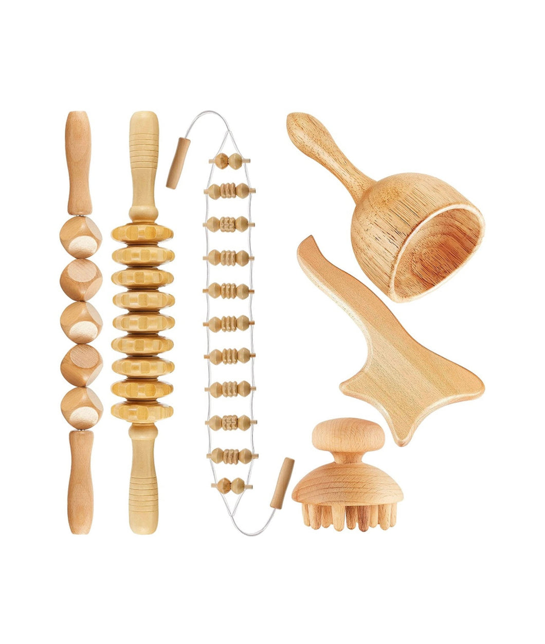 Wood Therapy Massage Kit 6pcs